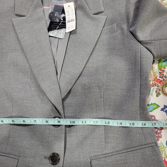 J Crew Madelyn blazer in four-season stretch CC289 Size 4 NWT Graphite - Picture 10 of 14